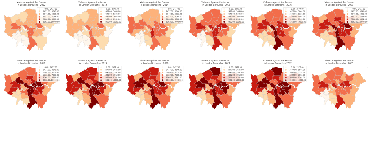 A decade of crime in London
